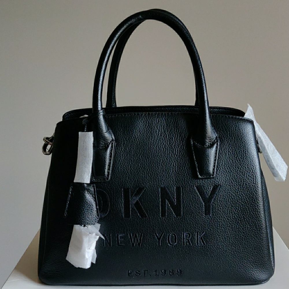 NWT DKNY Hutton Leather Satchel